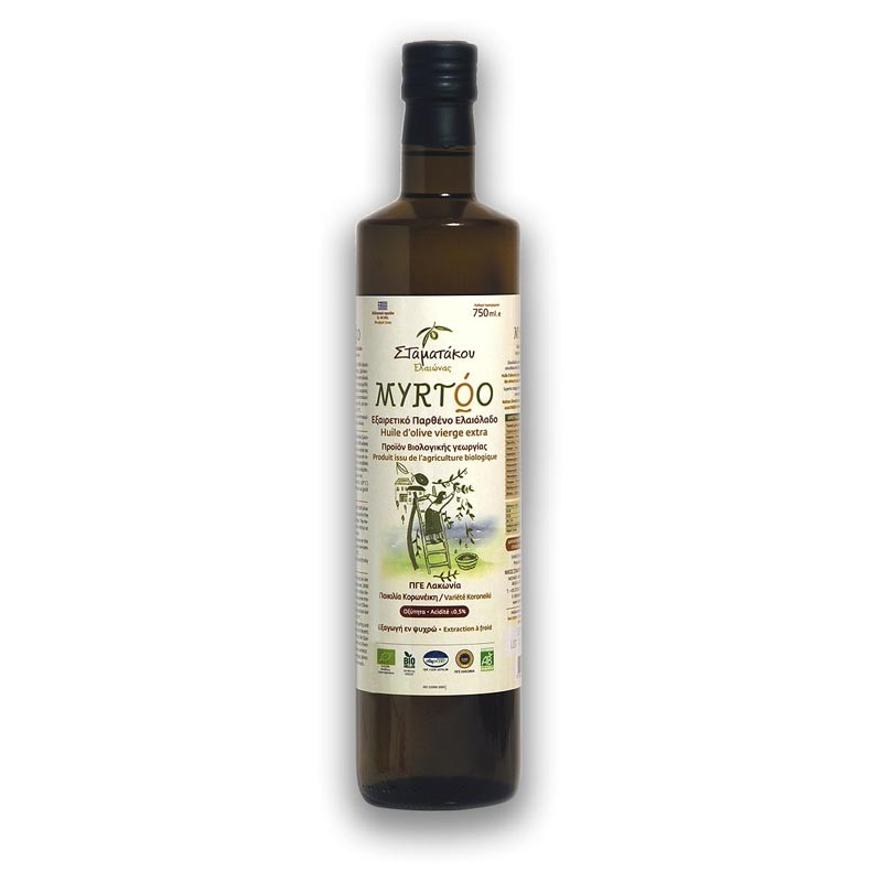 Huile d'olive MYRTOO 75 cl et 5 L BIO